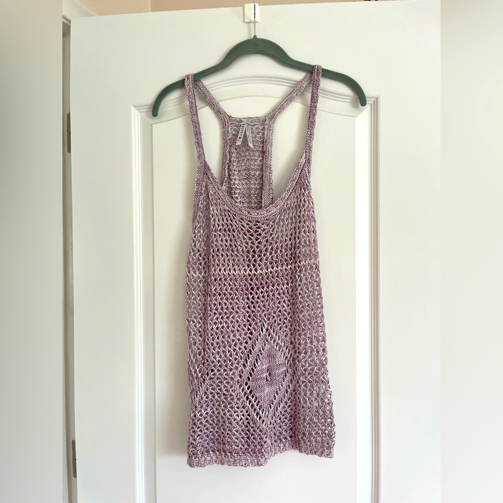 Maroon vintage crochet